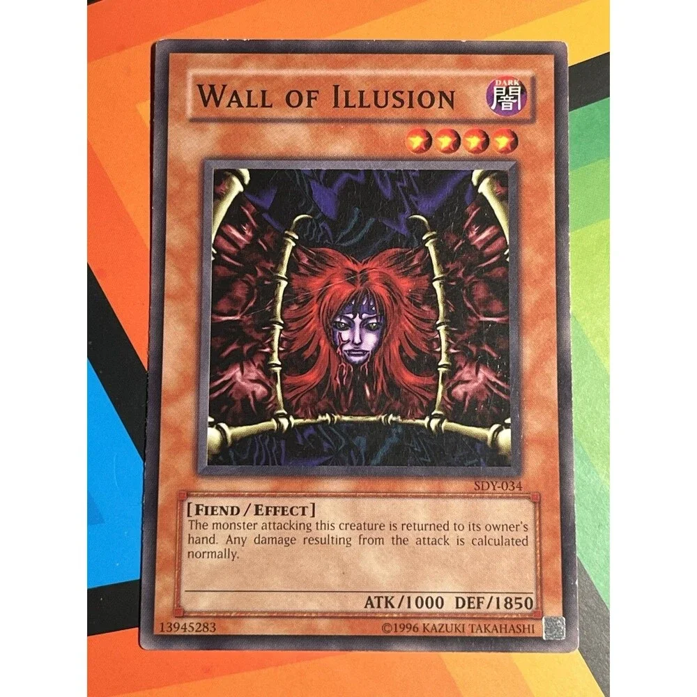 Wall of Illusion SDY-034 Common Yugioh Card Wavy Vintage LP